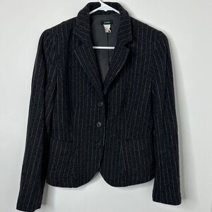 J. Crew Women’s Wool Blend Pinstripe Blazer Jacket